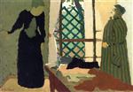 Edouard Vuillard  - Bilder Gemälde - The Dressmaking Studio of Madame Vuillard