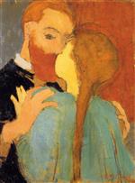 Edouard Vuillard  - Bilder Gemälde - The Kiss