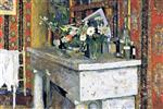 Edouard Vuillard  - Bilder Gemälde - The Mantelpiece