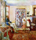 Edouard Vuillard  - Bilder Gemälde - The Painter K.-X. Roussel and His Daughter Annette