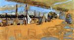 Edouard Vuillard  - Bilder Gemälde - The Quay du Pouliguen