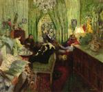 Edouard Vuillard  - Bilder Gemälde - The Salon of Madame Aron