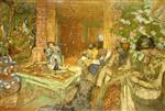 Edouard Vuillard  - Bilder Gemälde - The Sewing Circle at Loctudy