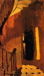 Edouard Vuillard  - Bilder Gemälde - The Staircase Landing, Rue de Miromesnil