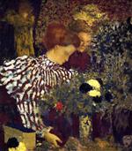 Edouard Vuillard  - Bilder Gemälde - The Striped Blouse