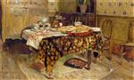 Edouard Vuillard  - Bilder Gemälde - The Table Setting, rue Truffaut