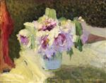 Edouard Vuillard  - Bilder Gemälde - Vase of Flowers