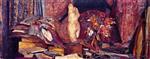 Edouard Vuillard  - Bilder Gemälde - Vuillard's Mantelpiece (Overdoor II)