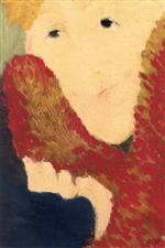 Edouard Vuillard  - Bilder Gemälde - Woman in a Fur Collar