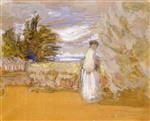 Edouard Vuillard  - Bilder Gemälde - Woman in a Garden