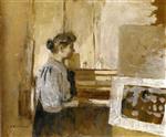 Edouard Vuillard  - Bilder Gemälde - Woman in a Studio