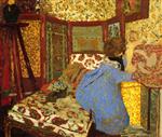 Edouard Vuillard  - Bilder Gemälde - Woman in Blue with Child