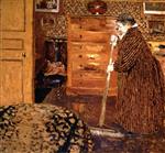 Edouard Vuillard  - Bilder Gemälde - Woman Sweeping