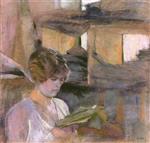 Edouard Vuillard  - Bilder Gemälde - Young Woman Reading