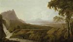 Joseph Wright of Derby  - Bilder Gemälde - Italianate Landscape with Waterfall