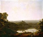 Joseph Wright of Derby  - Bilder Gemälde - Lake Albano and Castel Gandolfo, Italy