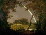 Joseph Wright of Derby  - Bilder Gemälde - Landscape with a Rainbow