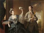 Joseph Wright of Derby  - Bilder Gemälde - Mr. and Mrs. William Chase