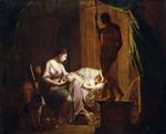 Joseph Wright of Derby  - Bilder Gemälde - Penelope Unravelling her Web