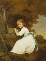 Joseph Wright of Derby  - Bilder Gemälde - Portrait of Miss Bentley