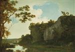 Joseph Wright of Derby  - Bilder Gemälde - River Landscape