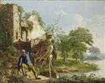 Joseph Wright of Derby  - Bilder Gemälde - The Old Man and Death