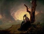 Joseph Wright of Derby  - Bilder Gemälde - The Widow of an Indian Chief