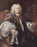 William Hogarth - Bilder Gemälde - Portrait des Bischofs Benjamin Hoadly