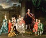Johann Joseph Zoffany  - Bilder Gemälde - Grand Duke Pietro Leopoldo with His Wife and Their First Eight Children