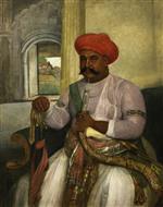 Johann Joseph Zoffany  - Bilder Gemälde - Hasan Reza Khan, Minister to Asaf al-Daula of Oudh