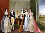 Johann Joseph Zoffany  - Bilder Gemälde - Henry Vansittart with His Family