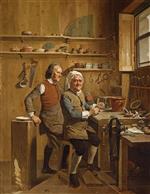 Johann Zoffany  - Bilder Gemälde - John Cuff and his assistant