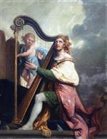 Johann Zoffany  - Bilder Gemälde - King David Playing the Harp