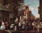 William Hogarth  - Peintures - La propagande électorale