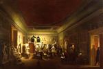 Johann Zoffany  - Bilder Gemälde - The Antique Room of the Royal Academy at New Somerset House