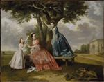 Johann Zoffany  - Bilder Gemälde - Three Daughters of John, 3rd Earl of Bute