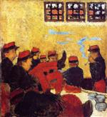 Pierre Bonnard - Bilder Gemälde - A Barracks Scene