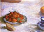 Pierre Bonnard - Bilder Gemälde - A Plate of Strawberries
