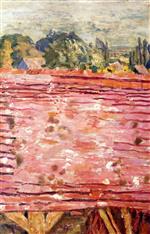 Pierre Bonnard - Bilder Gemälde - A Red Roof