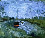 Pierre Bonnard - Bilder Gemälde - Barge on the Canal
