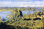 Pierre Bonnard  - Bilder Gemälde - Blue Seine at Vernon