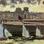 Pierre Bonnard  - Bilder Gemälde - Boats in Port at Low Tide