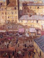 Pierre Bonnard  - Bilder Gemälde - Boulevard de Chichy and the Corner of the Rue de Douai