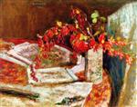 Pierre Bonnard  - Bilder Gemälde - Bouquet of Flowers on a Table