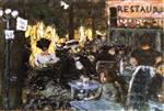 Pierre Bonnard  - Bilder Gemälde - Café Terrace