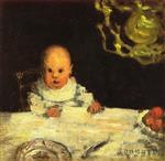 Pierre Bonnard  - Bilder Gemälde - Child at Table