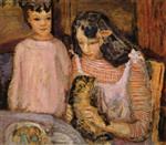 Pierre Bonnard  - Bilder Gemälde - Children and a Cat