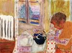 Pierre Bonnard  - Bilder Gemälde - Cup of Tea by the Radiator