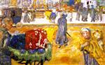 Pierre Bonnard  - Bilder Gemälde - Evening in Paris