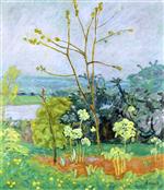 Pierre Bonnard  - Bilder Gemälde - Garden on the Banks of the Seine